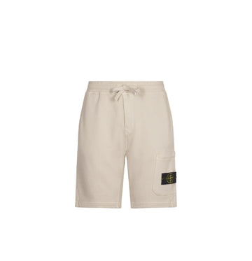 Beige Jersey Bermuda
