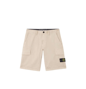 Beige Cargo Bermuda Shorts