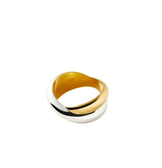 Gold & Silver Missoma x Lucy Williams Chunky Entwine Ring
