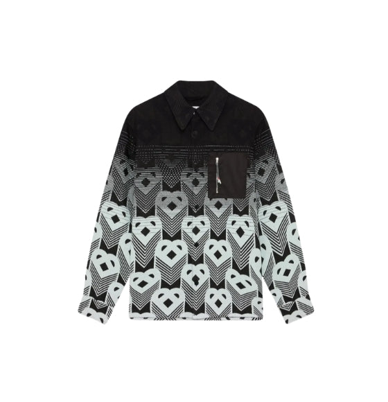 Black Gradient Monogram Shacket