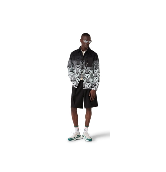 Black Gradient Monogram Shacket