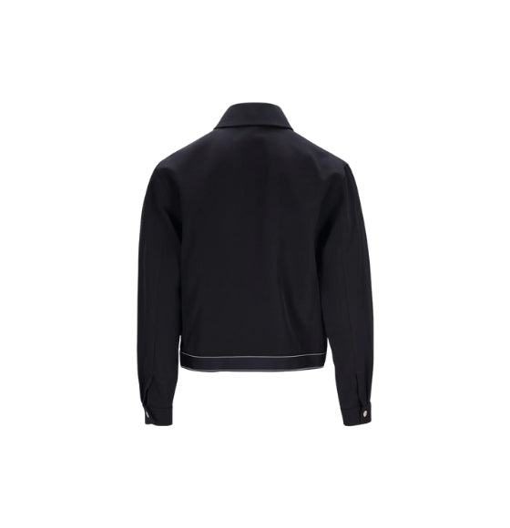 Black Sports Tailoring Wool Jacket