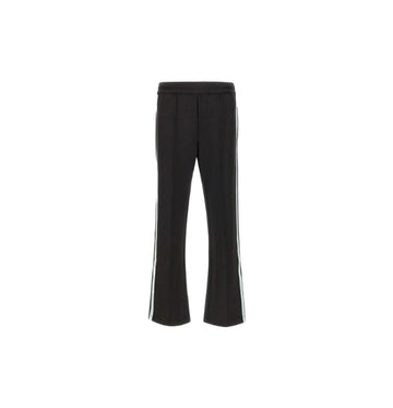 Black Technical Nylon-Trim Pants