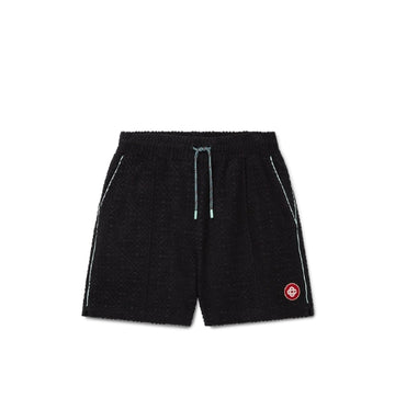 Black Monogram Towelling Shorts
