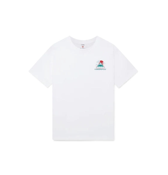White Montagne Ondulee Cotton T-Shirt