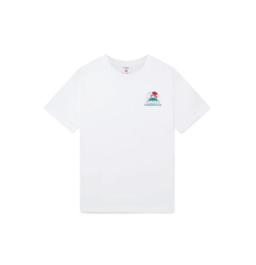 White Montagne Ondulee Cotton T-Shirt