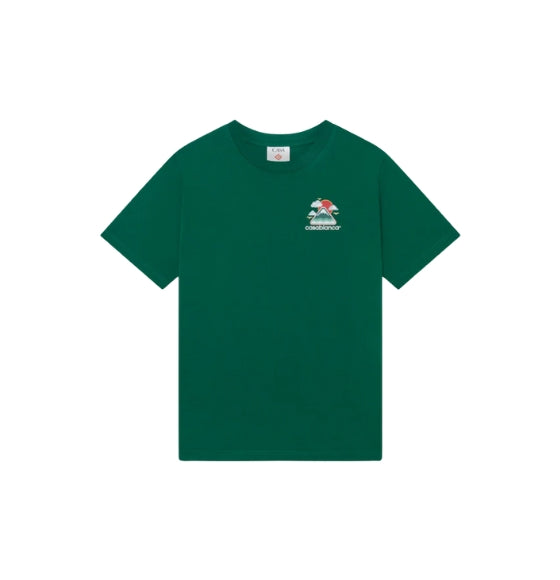 Green Montagne Ondulee Cotton T-Shirt