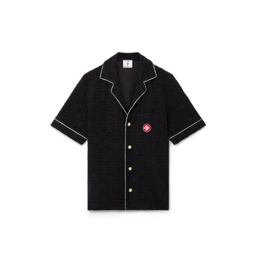 Black Monogram Jacquard Towelling Shirt