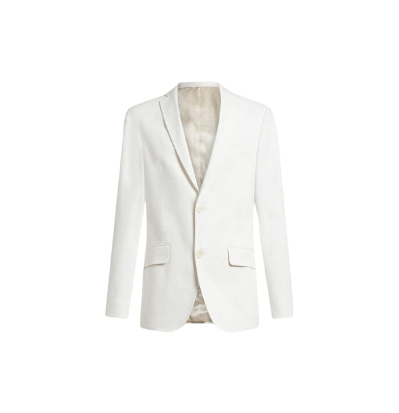 White Outerwear Suit Jacket