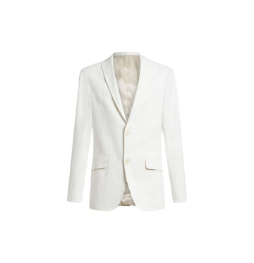White Outerwear Suit Jacket
