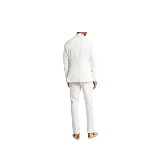 White Outerwear Suit Jacket