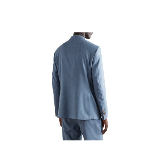 Blue Outerwear Suit Jacket