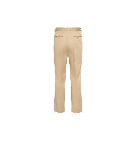 Beige Pleated Trousers