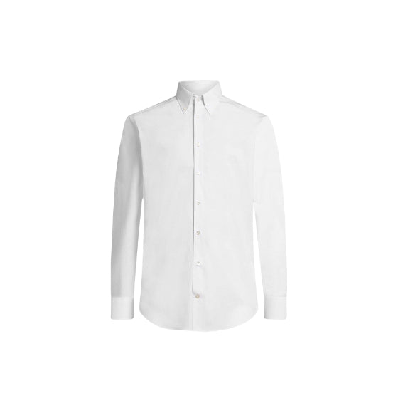 White Roma Long Sleeved Shirt