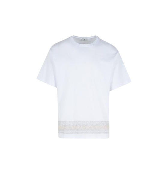 White Soho Cotton Crew Neck T-Shirt