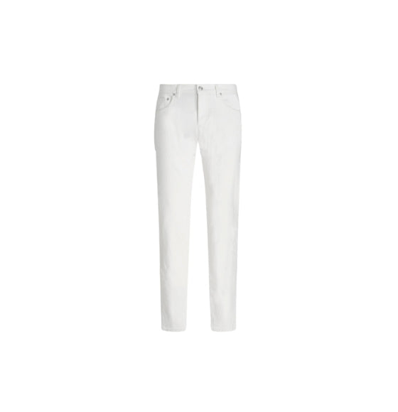 White Jacquard denim Jeans