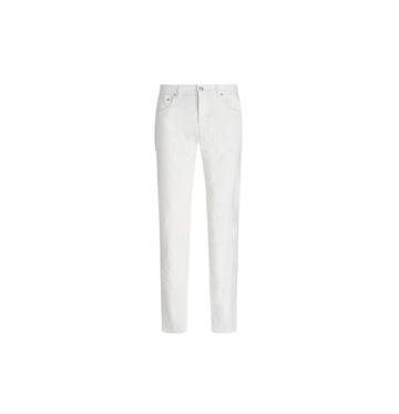 White Jacquard denim Jeans