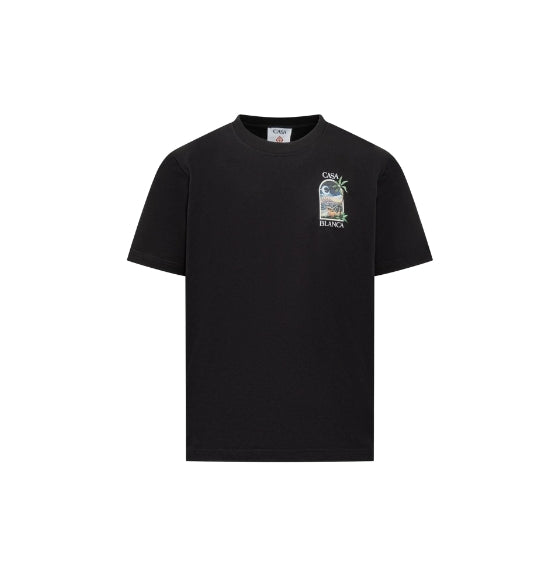Black LA Nights Printed Oversized T-Shirt