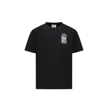 Black LA Nights Printed Oversized T-Shirt