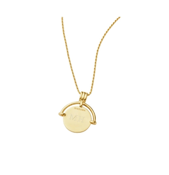 Gold Missoma x Lucy Williams Roman Arc Coin Necklace