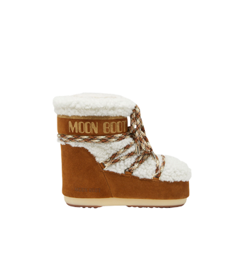 LAB69 ICON LOW BROWN SHEARLING BOOTS