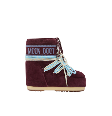 ICON LOW BURGUNDY SUEDE BOOTS