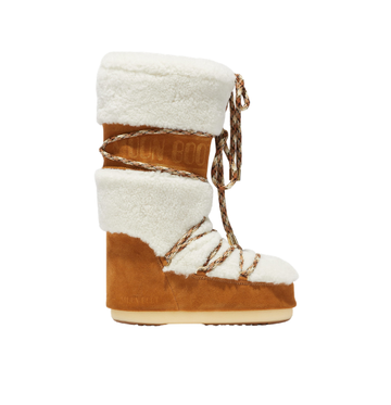 LAB69 ICON CREAM SHEARLING BOOTS