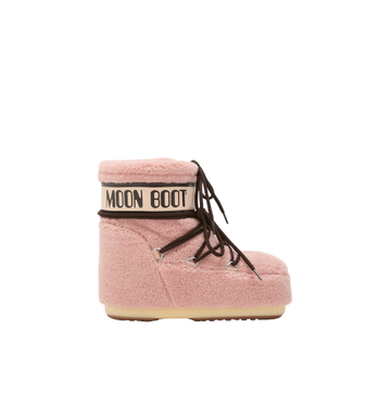 ICON LOW PINK FLEECE BOOTS