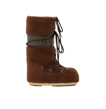 ICON BROWN FLEECE BOOTS