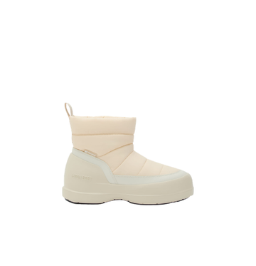 MEZZALUNA PUFFY CREAM BOOTS