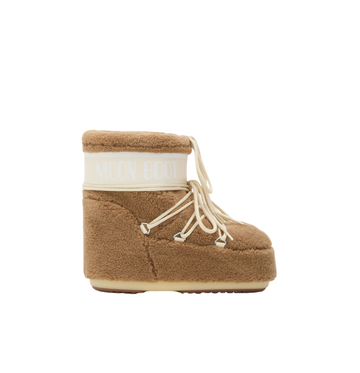 ICON LOW CAMEL FLEECE BOOTS