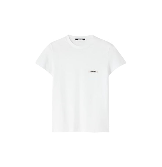 White Gros Grain MC Logo T-Shirt