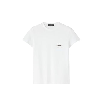 White Gros Grain MC Logo T-Shirt