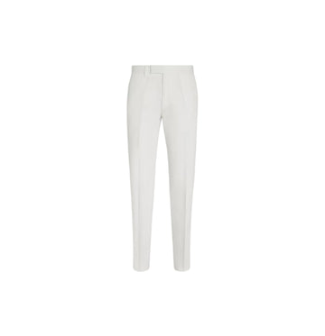 Beige Summer Chino Cotton & Linen Trousers