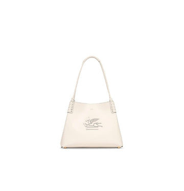 White Small Maxi Logo Shoulder Bag