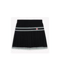 Casablanca Black Pleated Mini Skirt