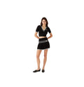 Casablanca Black Pleated Mini Skirt