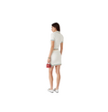 Casablanca White Cotton Bouclé Mini Skirt