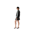 Casablanca Black Leather Mini Skirt