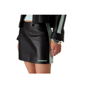 Casablanca Black Leather Mini Skirt