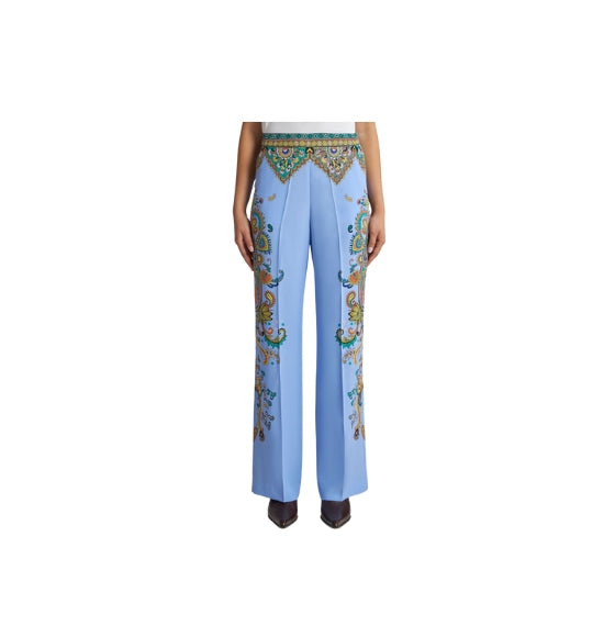 Multicolour Floral Print Trousers