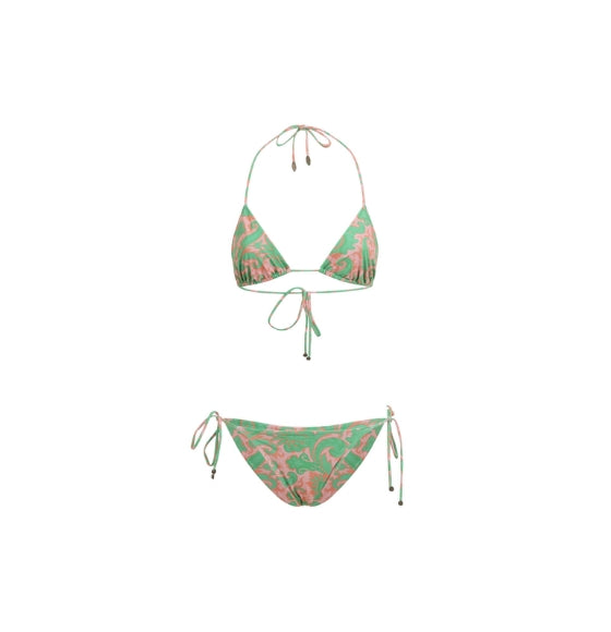 Multicoloured Floral Paisley Print Bikini