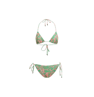 Multicoloured Floral Paisley Print Bikini