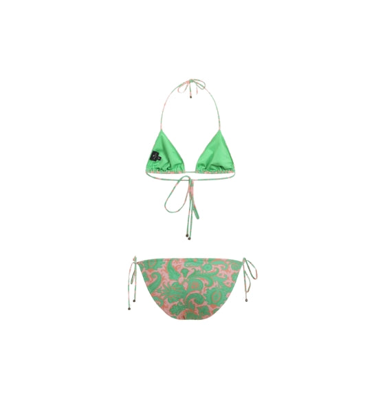 Multicoloured Floral Paisley Print Bikini